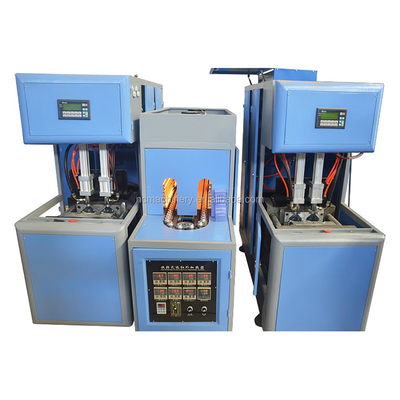 Geavanceerde semi-automatische ronde vorm plastic flessen maken machine Volume grootte 0.1-2L PLC MITSUBISHI