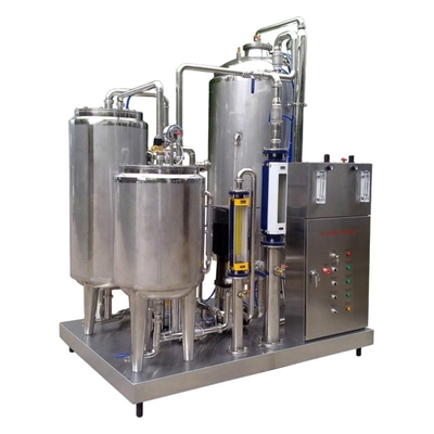 2000L/H Volledig Automatische 3-Tank Gekoelde Dranken Mengmachine met 99,9% CO2 Reinheid