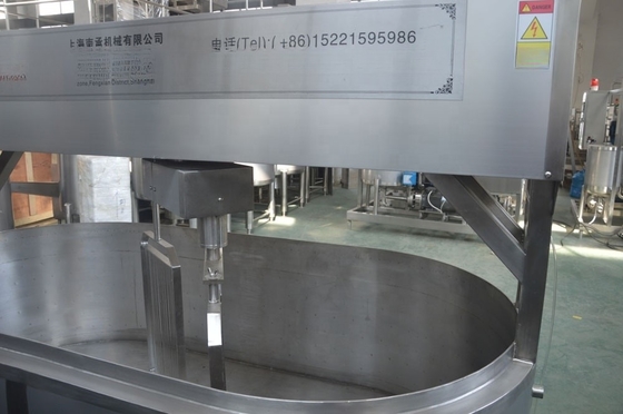 Voedsel Sanitaire Kaas maken met lage snelheid roermachine en SUS304/SUS316L materiaal 17.5KW