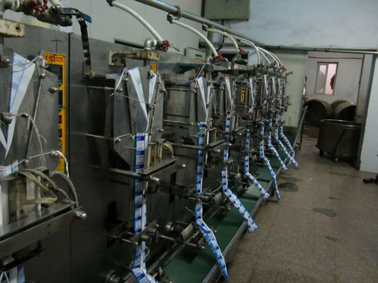 Volledige productielijn voor het snel en nauwkeurig vullen van zakwater met een snelheid van 2200 zakken per uur