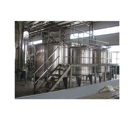 Turnkey gepasteuriseerde melkverwerkingsinstallatie met aangepaste spanning en variabel ontwerp