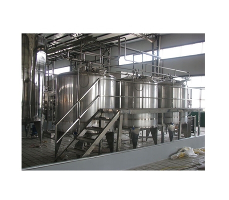 Turnkey gepasteuriseerde melkverwerkingsinstallatie met aangepaste spanning en variabel ontwerp