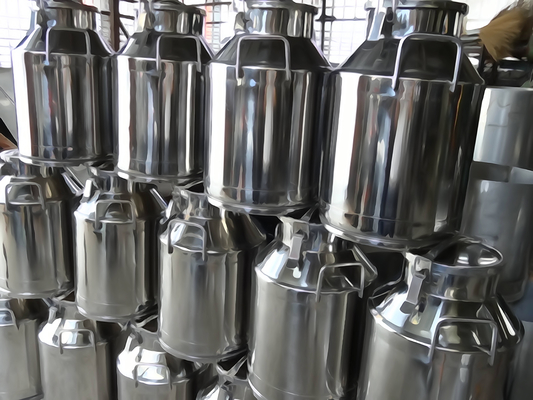 Geïsoleerde roestvrijstalen melkketel 9,5 kg capaciteit voor klantvereisten