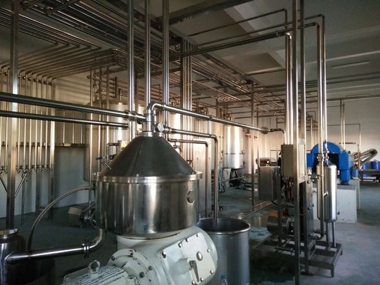 18000KG UHT gepasteuriseerde melk productielijn met aseptisch pakket 2000L/H