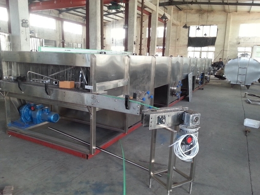 Afhankelijk Machine Capaciteit Industriële Fruit Jam Jar Koeling Tunnel Pasteurisatie Machine