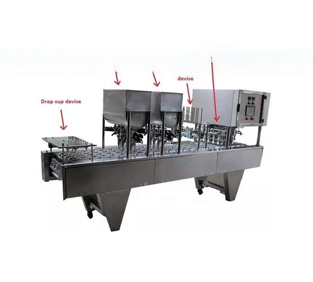 Aanpasbare 5KW Honing IJs Juice Cup Filling Machine voor uw productiebehoeften