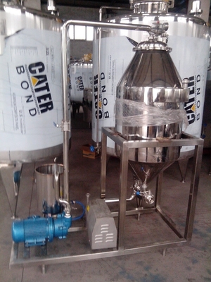 1000L/h volume vers geitenmelk vacuümdeaerator voor professionele melkverwerking