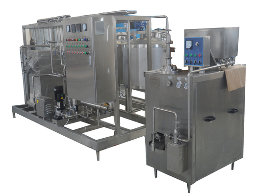 Compact ontwerp 8000 kg industriële mini schaal 200L/h smaakmatig ijs verwerkingslijn