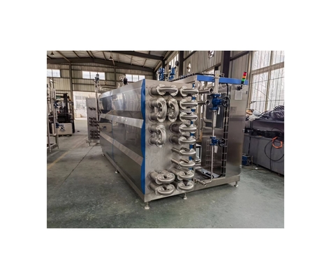 Productie-installatie Tubulaire sterilisator voor deeltjes Beverage Processing Line 2500 KG