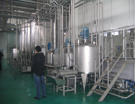 2000-60000kg op basis van compleet set 1000L zuivelverwerkingsinstallatie voor de voedingsmiddelen- en drankenfunctie