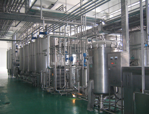 2000-60000kg op basis van compleet set 1000L zuivelverwerkingsinstallatie voor de voedingsmiddelen- en drankenfunctie