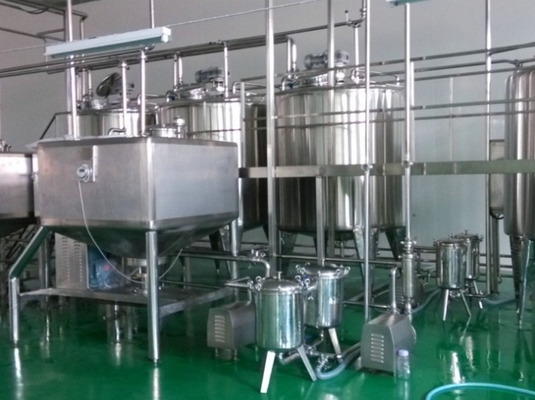 Industriële sojamelkproductielijn van 2000L/h met variabele capaciteit en standaardgrootte