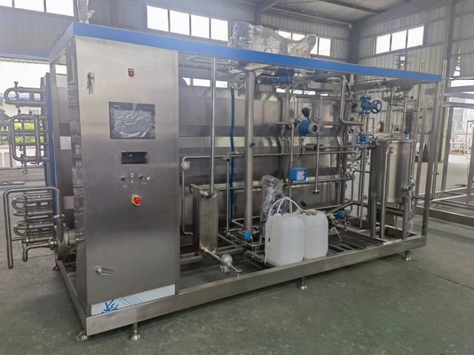 Boerderijen PLC 1000L/H tot 10000L/H Kleine deeltjes Dranken Aseptic Tubular Sterilisator Voordeel