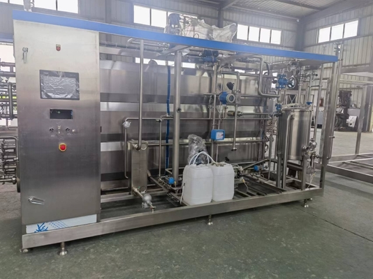 Boerderijen PLC 1000L/H tot 10000L/H Kleine deeltjes Dranken Aseptic Tubular Sterilisator Voordeel