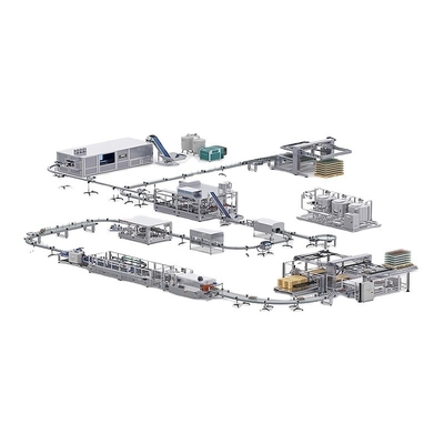 Volledig automatische productielijn voor aromatische fruitdranken 6000b/h met sapvullend materiaal