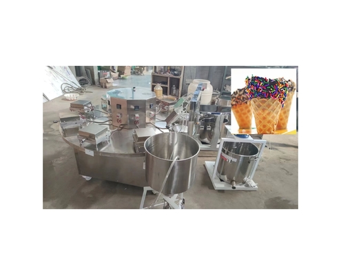 Geavanceerde machine voor het maken van gewalste suikerconen voor wafelkoekjes gelato Capaciteit 280 kg