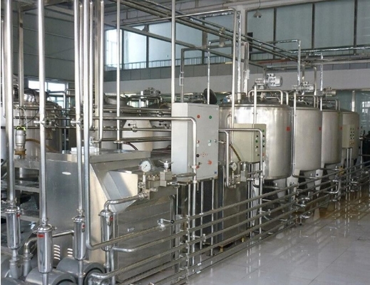 3000c/h Volledig automatische amandelmelkverwerkingsinstallatie met 250 ml en 330 ml tinpakket