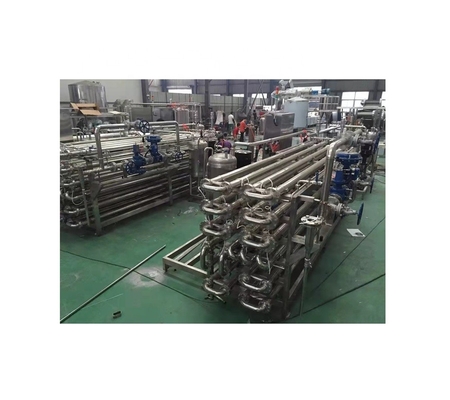 Voedsel- en drankeninlaattemperatuur 20-30°C Tomatenpuree Mangopasta Machine UHT Tube in Tube Sterilisator