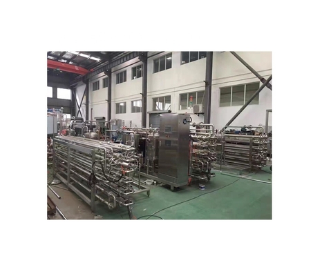 Voedsel- en drankeninlaattemperatuur 20-30°C Tomatenpuree Mangopasta Machine UHT Tube in Tube Sterilisator