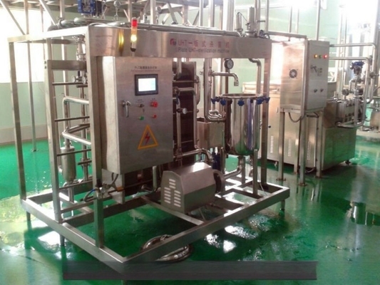 1000L/H Plate Milk Pasteurizer Machine met Sterilisator Temperatuur 115-135 graden