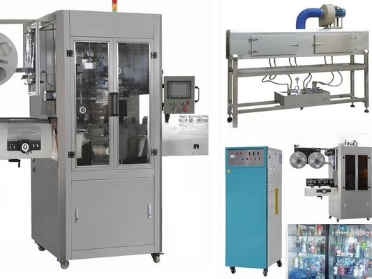 Plastic gemineraliseerde waterfles stoom krimpen mouw etikettering machine met 9000BPH snelheid