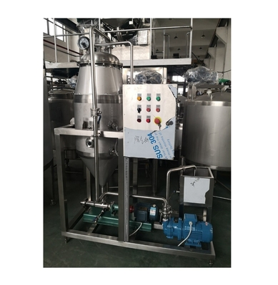 2.5-15kw Vacuum Degasser Tank voor deaeratie van melkdranken in productie-installaties