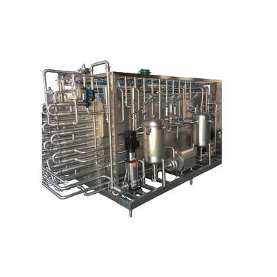 Volledig automatische buisvormige aseptische melk UHT-sterilisator van type 6000L/H voor de melkverwerking