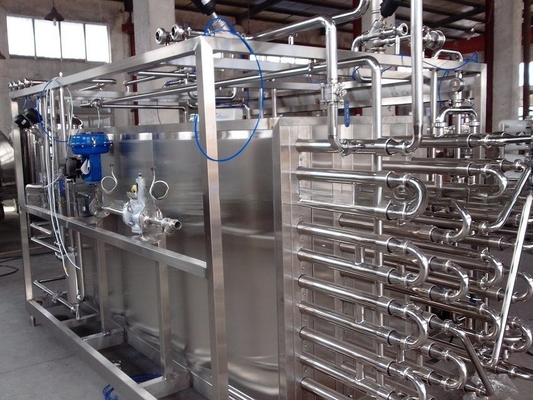 Volledig automatische buisvormige aseptische melk UHT-sterilisator van type 6000L/H voor de melkverwerking