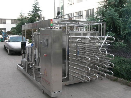 Volledig automatische buisvormige aseptische melk UHT-sterilisator van type 6000L/H voor de melkverwerking