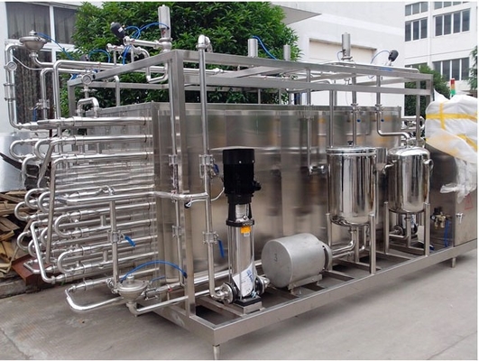 Volledig automatische buisvormige aseptische melk UHT-sterilisator van type 6000L/H voor de melkverwerking