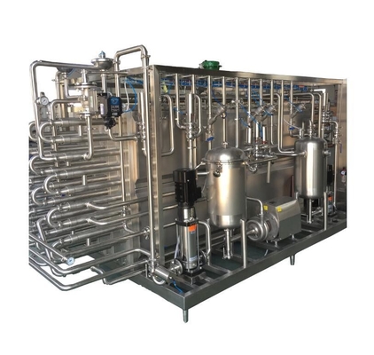 Volledig automatische buisvormige aseptische melk UHT-sterilisator van type 6000L/H voor de melkverwerking