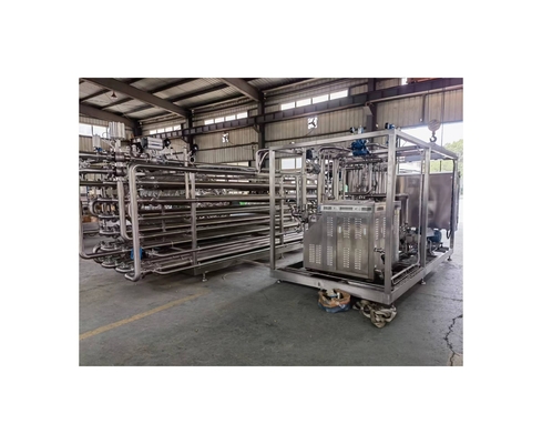 Tomato Puree Mango Concentrate Pulp Tube in Tube Sterilisator met Inlet Temperatuur 20-30°C