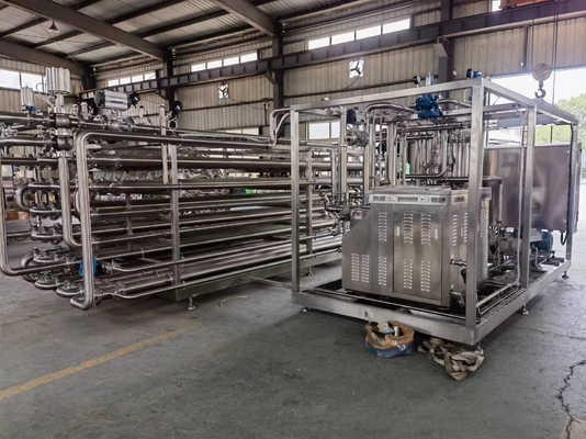 Tomato Puree Mango Concentrate Pulp Tube in Tube Sterilisator met Inlet Temperatuur 20-30°C