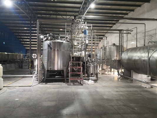 PLC-sojamelkproductie-machine Lijn voor het verwerken van gearomatiseerde melk met roestvrij staal 304/316L