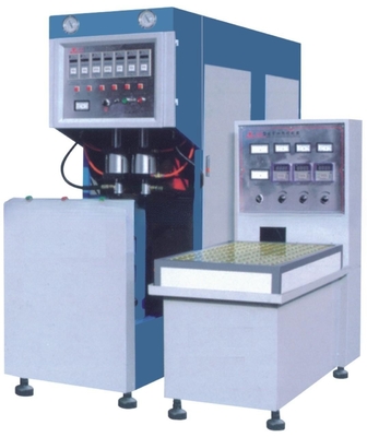 Hoogwaardige semi-automatische 2 holte plastic mineraalwaterflessen maken machine met schimmel