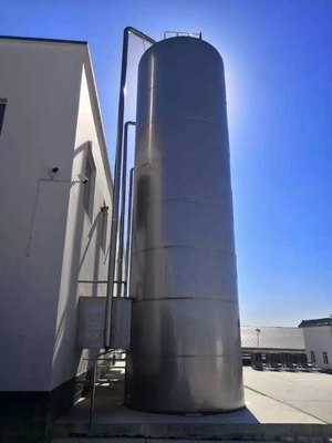 Hygiënische opslagnormen Koudgevulde silo's met roermachine en niveau-indicatormeter