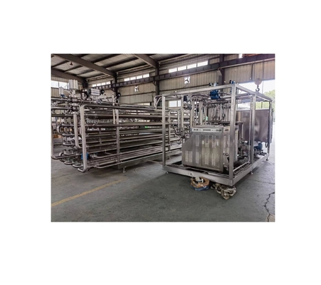 Productie-installatie Volledig automatisch 2000kg/h Fruit Pulp Tube in Tube UHT Sterilisator Machine
