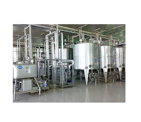 Fabriek voor de productie van verse melk Lijn voor de verwerking van kokosmelk 1000L/H met aangepaste spanning
