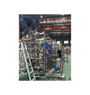 Standaardgrootte 4T Fruit Puree Tube in Tube Sterilisator met PLC Control System