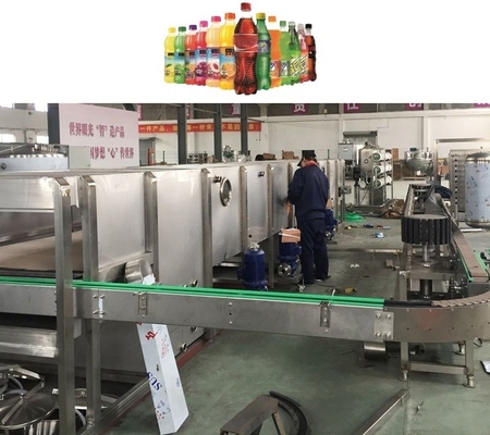 SUS304/SUS316 Verwerkende PET-flessen Inverter sterilisator met transportband