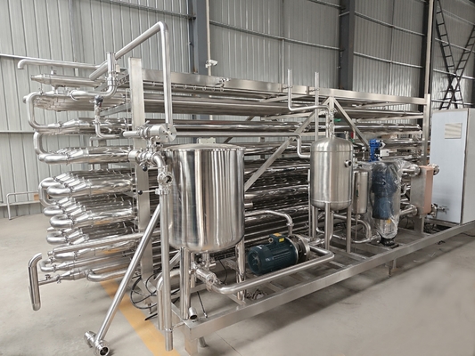 Polish 4T Tube In Tube Pasteurizer UHT Sterilisator voor het verwerken van geconcentreerde mango pulp