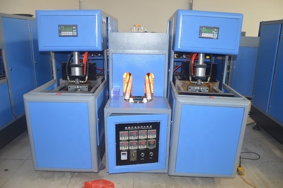 Semi-automatische 5L PET-flessenblaasmachine met één holte, laag onderhoud