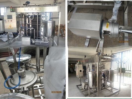 2000L/H Plaat-type melkpasteurisator met aanpasbare sterilisatietijd van 15-30 seconden