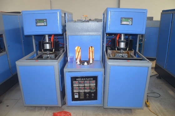 Semi-automatische 5L PET-flessenblaasmachine met één holte, laag onderhoud