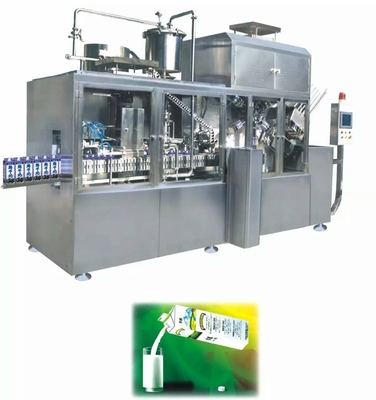 2000 verpakkingen/u Automatische vul- en dopmachine voor melkverpakkingen