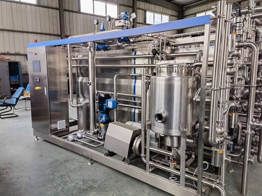 UHT-tubulaire sterilisator voor melkverwerkingslijnen met PLC- en pasteuriseringsfunctie