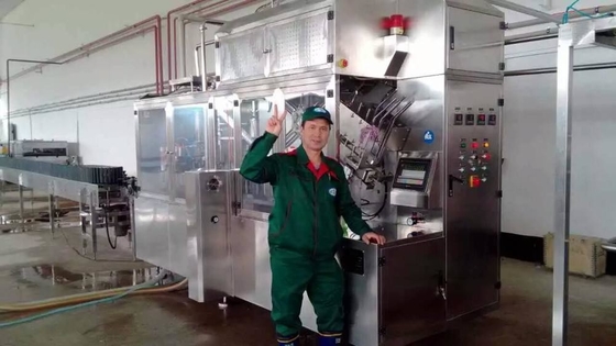 Verpakkingsmateriaal Papier 3000 verpakkingen/uur Gable Top Milk Packing Machine