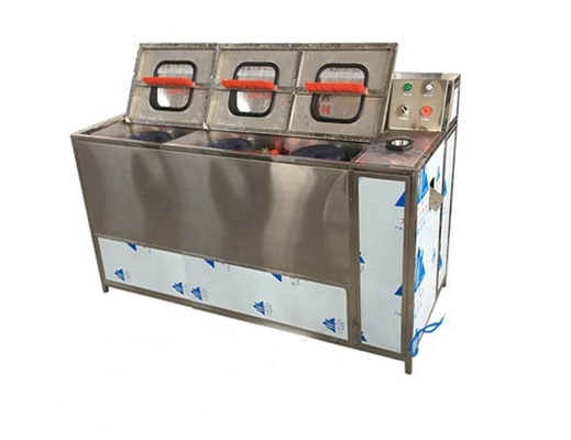 1250*950*1210 Halfautomatische 300b/h 3-vat flessenwasmachine met decapping functie voor 5 gallon