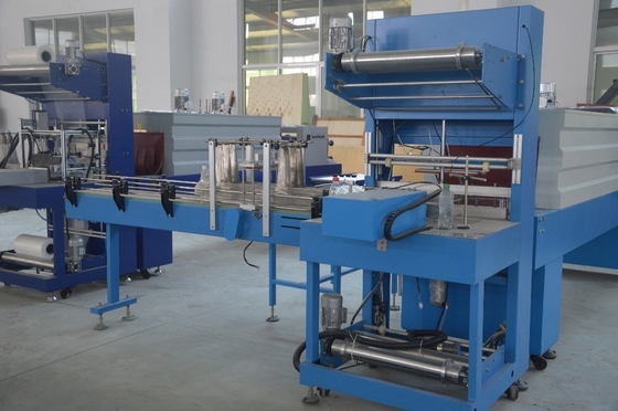 Verpakkingsmateriaal van kunststof Flessen Verpakkingsmachine met warmteverminderende oven