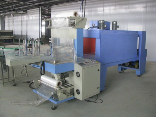 Elektrisch aangedreven semi-automatische flessenkrimpmachine voor krimpfilmverpakking